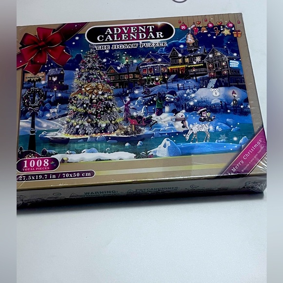 Advent Calendar Puzzle 2024 Christmas Jigsaw Puzzle Adult Kids 1008 Pieces 24 - Picture 5 of 6